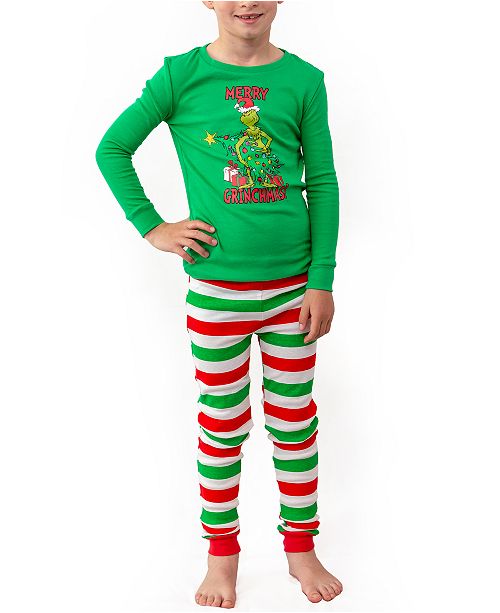 The Grinch Matching Boys Two Piece Pajamas Online Only Reviews Bras Panties Lingerie Women Macy S