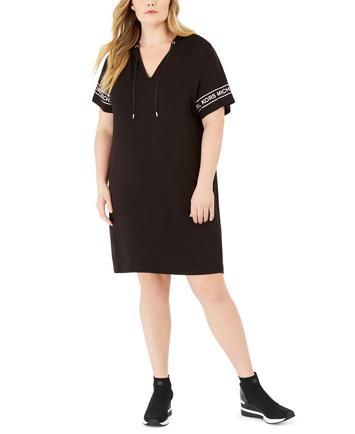 Michael Kors Plus Size Logo Hooded T Shirt Dress Reviews Dresses Plus Sizes Macy S Widest selection of new season & sale only at lyst.com. michael kors plus size logo hooded t