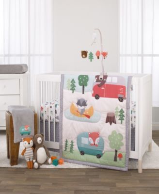 camping themed crib bedding