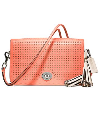 COACH LEGACY PERFORATED LEATHER PENELOPE SHOULDER PURSE - COACH ...