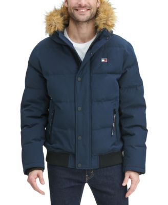 tommy hilfiger coat with fur