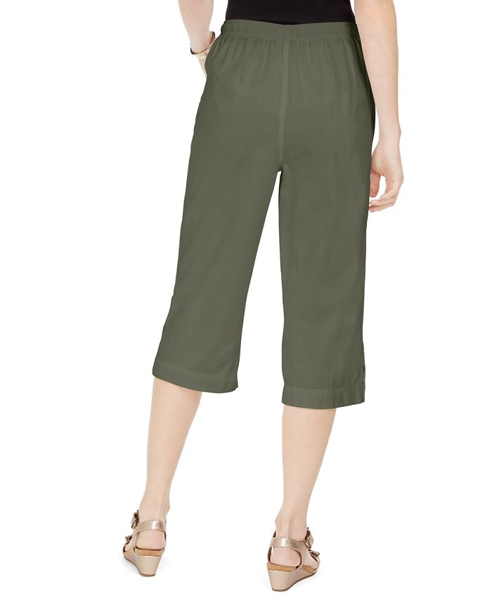 Karen Scott Capri Pull-On Pants, Created for Macy's & Reviews - Pants ...