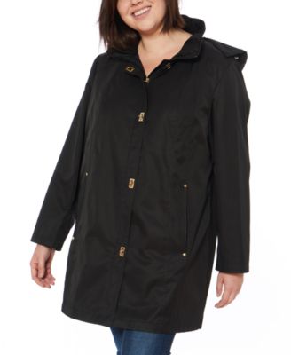 macy's plus size raincoats