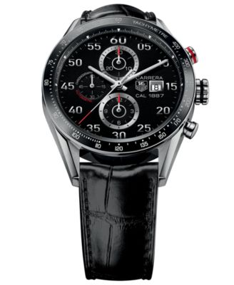 tag heuer carrera calibre 1887 leather strap