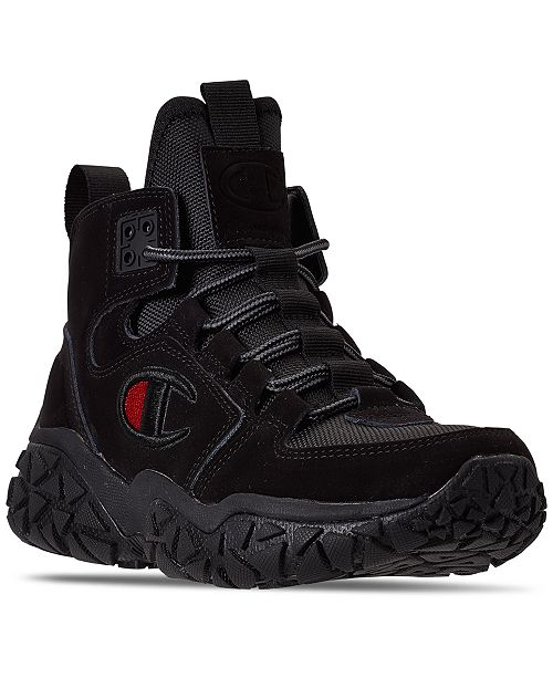 Champion Men S Tank Grid Mid Athletic Sneaker Boots From Finish Line Reviews Finish Line Athletic Shoes Men Macy S