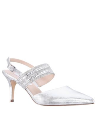 macy's silver pumps