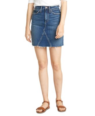 macys jean skirts