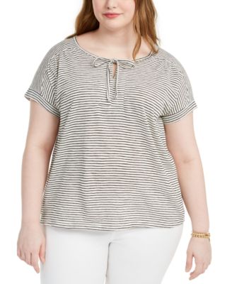 macy's style and co plus size tops