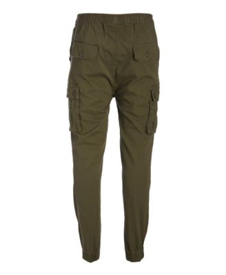 twill cargo joggers