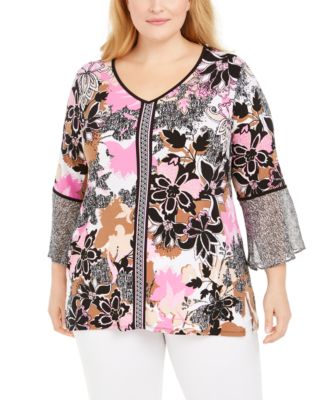 macy's plus size tops jm collection