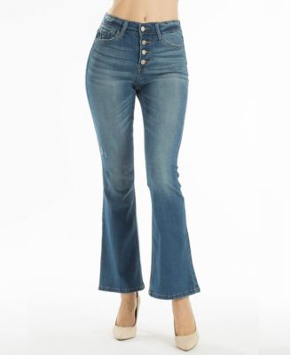 high rise petite bootcut jeans