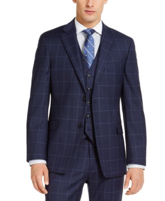 tommy hilfiger blue modern fit suit