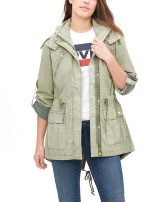 levi's hooded utility jacket women's