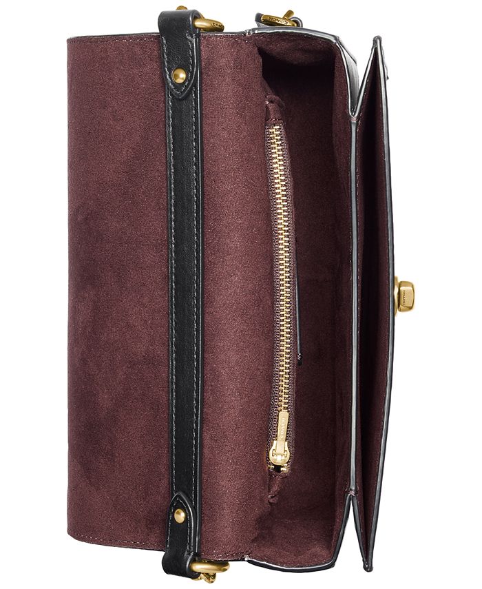 COACH Refined Calf Leather Hutton Shoulder Bag & Reviews Handbags