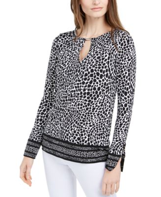 macys michael kors tops