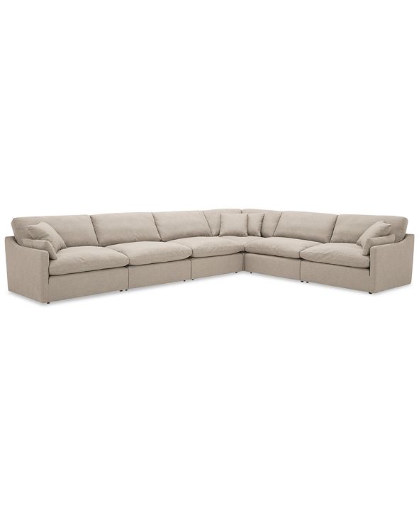Furniture Joud 6Pc. Fabric "L" Shaped Modular Sofa, Created for Macy's & Reviews Furniture