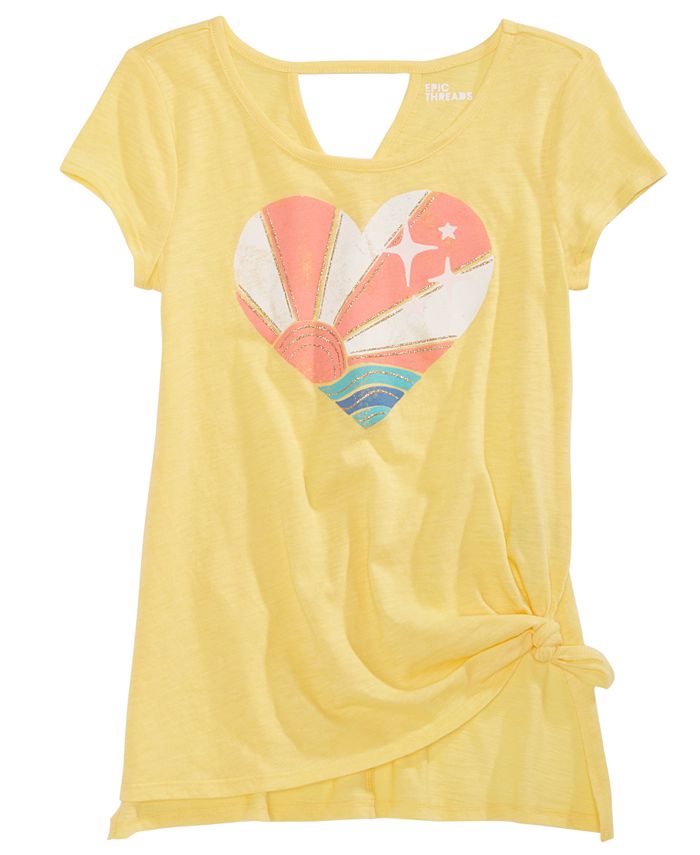 Epic Threads Big Girls Side Tie Heart Sunset T Shirt Created For Macy S Reviews Shirts Tops Kids Macy S Are you wearing this shirt with a tie? epic threads big girls side tie heart