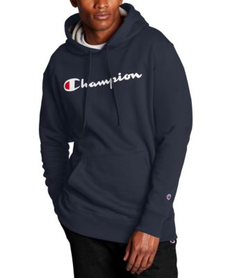 champion script black hoodie