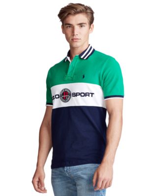 custom slim stretch mesh polo