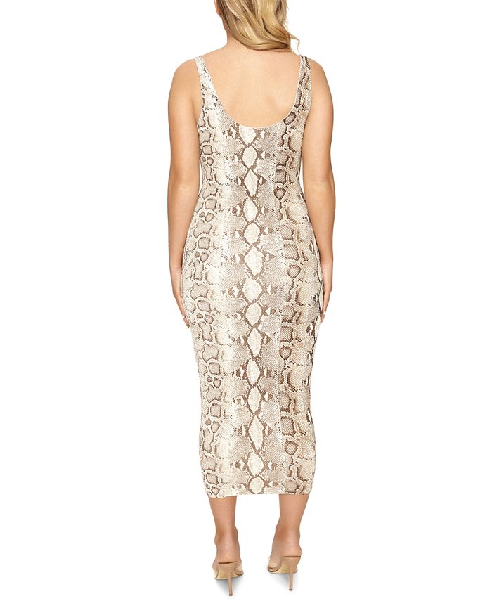 naked wardrobe hourglass midi dress
