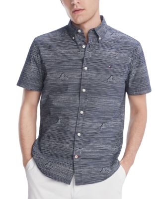 macys mens button down short sleeve shirts