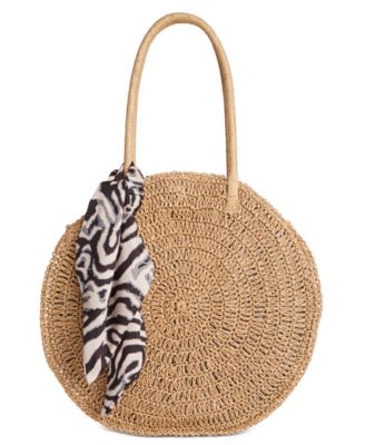 macys straw handbags