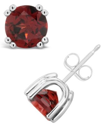 macys garnet earrings