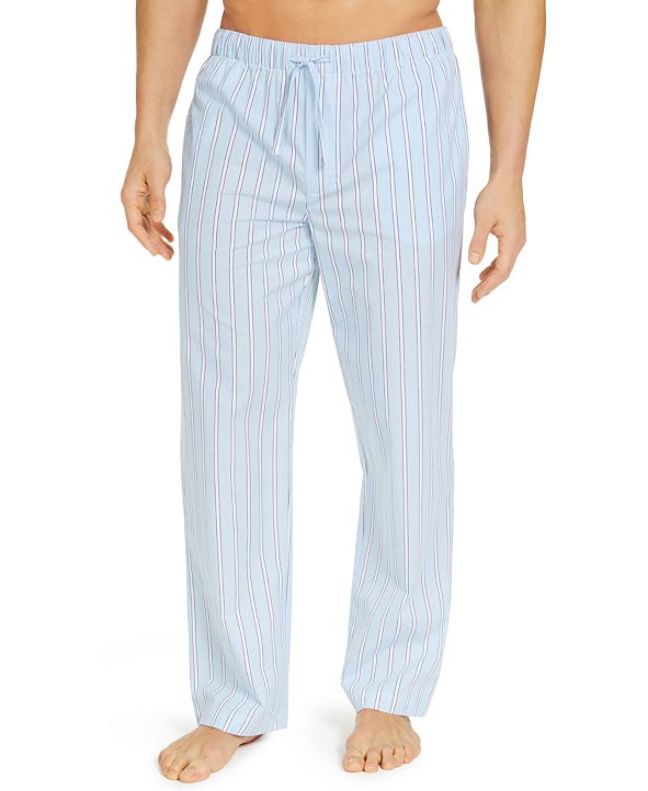 Club Room Men's Striped Cotton Pajama Pants, Created for Macy's ...