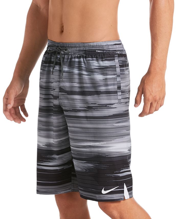 Nike Men's Big & Tall Vital Sky Stripe 11" Swim Trunks & Reviews
