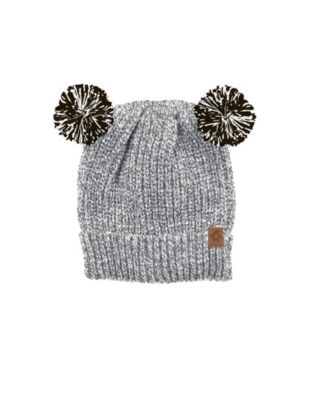 baby boy double pom pom hat