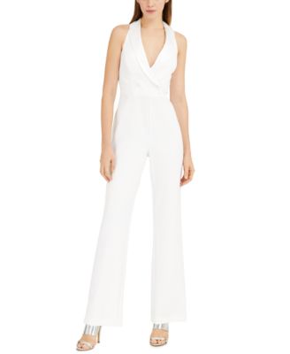 white tuxedo jumpsuit