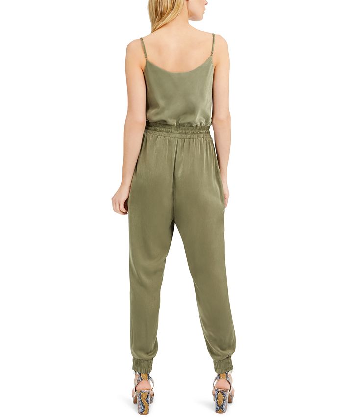Bar III Satin Jogger Jumpsuit, Created for Macy's & Reviews - Pants ...