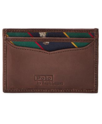 polo bear leather card case