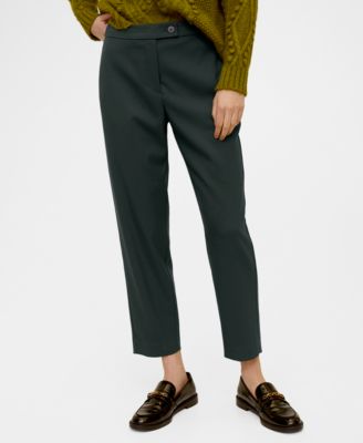 cropped suit trousers