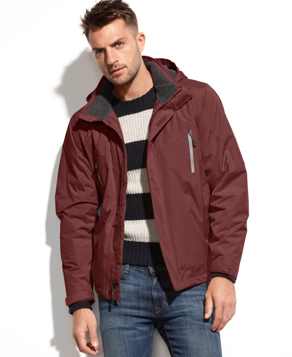 Brave Soul Jacket, Hooded Herringbone Parka   Coats & Jackets   Men