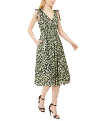 calvin klein ditsy floral dress