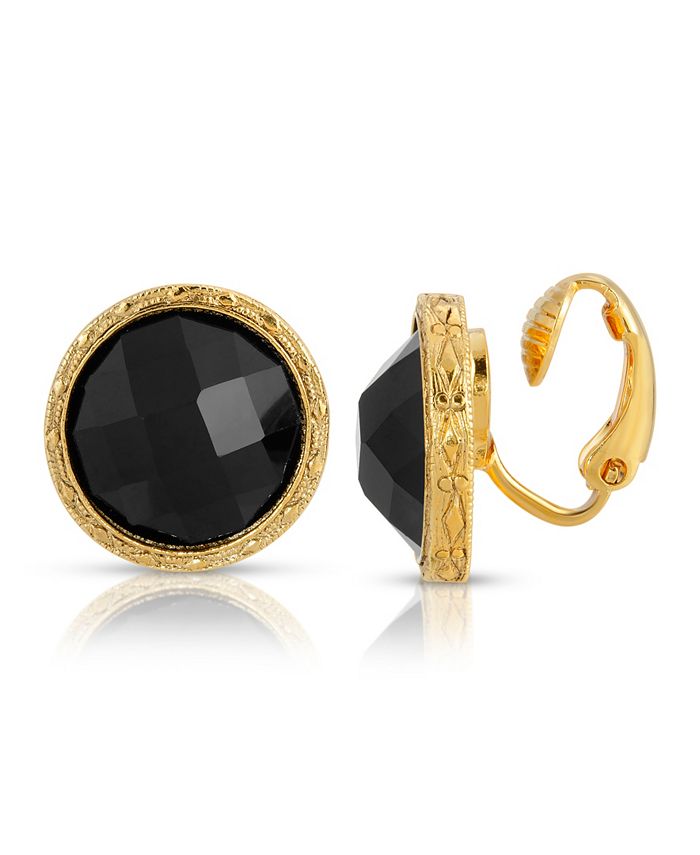 2028 Gold Tone Small Black Round Faceted Button Clip Earrings Reviews Earrings Jewelry Watches Macy S Read & write genuine reviews. macy s