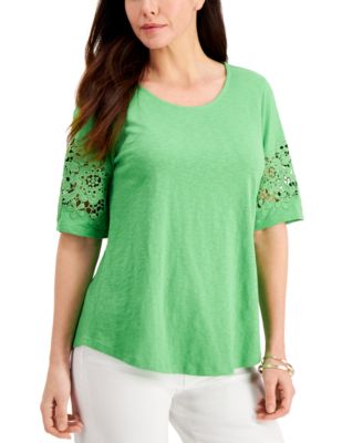 macys petite charter club tops