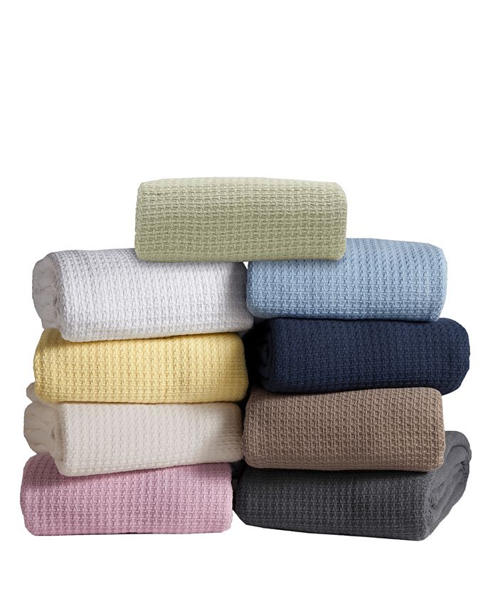 Download Elite Home Grand Hotel Waffle Knit Cotton Twin Blanket & Reviews - Blankets & Throws - Bed ...