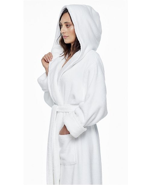Arus Women S Ankle Length Hooded Low Twist Soft Turkish Cotton Bathrobe Reviews Macy S