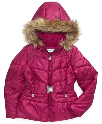 London Fog Kids Coat, Girls Belted Jacket - Kids - Macy's
