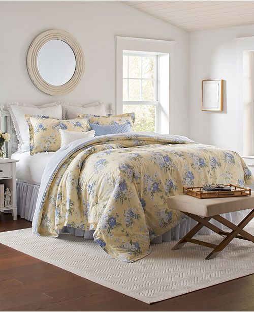 Laura Ashley Maybelle King Comforter Set Reviews Comforters Fashion Bed Bath Macy S