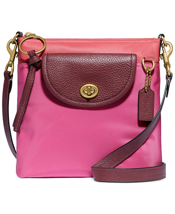 COACH Colorblock Nylon Cargo Crossbody & Reviews Handbags