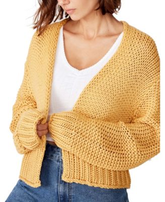 cropped cardigan chunky