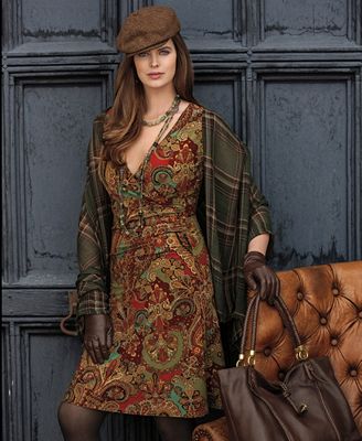 Lauren Ralph Lauren Plus Size Cap-Sleeve Paisley-Print Faux-Wrap Jersey ...