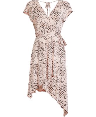 leopard print asymmetrical dress