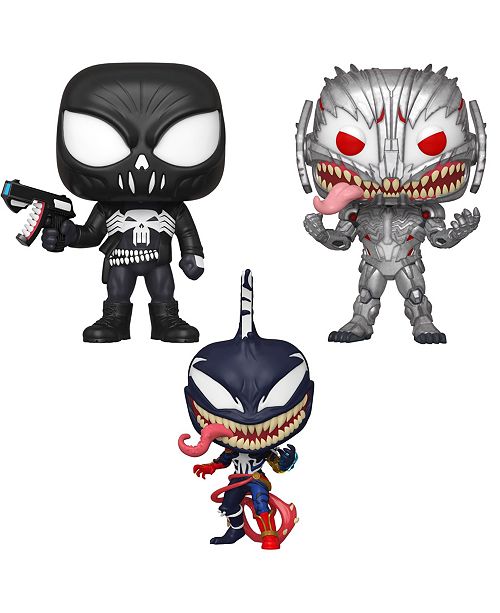 Funko Pop Marvel Venom Collectors Series 3 Set 1 Venom Punisher Venom Ultron Max Venom Captain Marvel Reviews Home Macy S