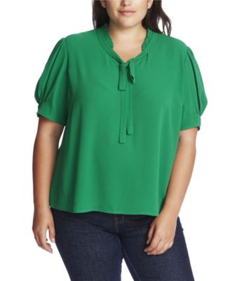 cece ruffle neck blouse