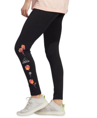 adidas Women's Floral Logo Leggings 