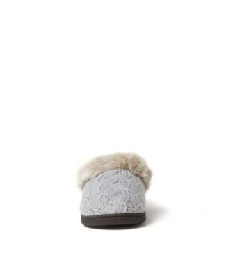 women's claire marled chenille knit clog slipper